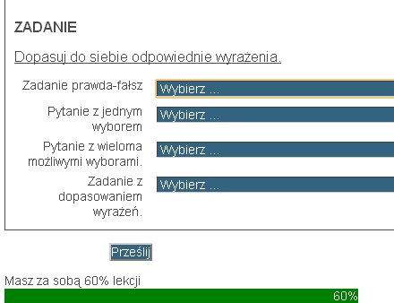 Logowanie do kursu online