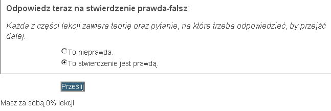 Logowanie do kursu online