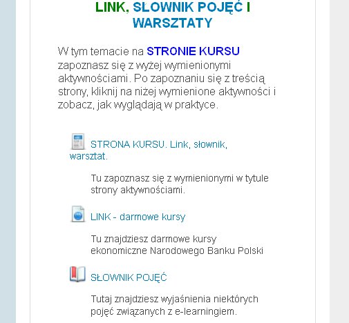 Logowanie do kursu online